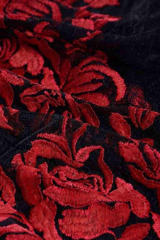 Encaje Morroco - 5358 BLACK - Red
